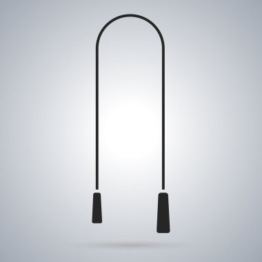 Atlama ipi, vektör çizim simgesi.