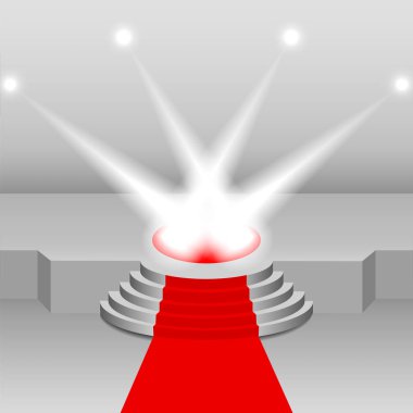 Aydınlatma sahnenin vektör çizim.