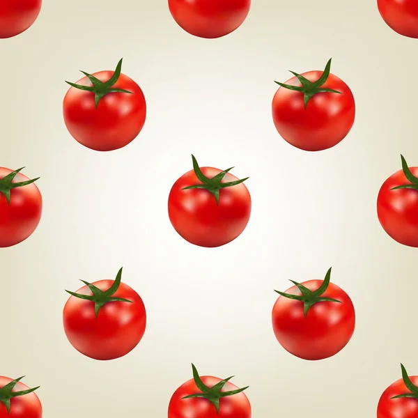 Nahtloser Hintergrund der Tomate, Vektorillustration. — Stockvektor
