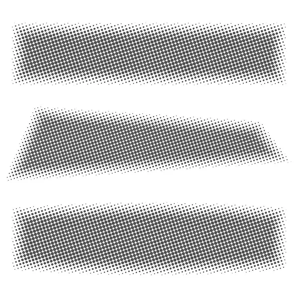 Graue Web-Banner mit Halbton-Effekt, Vektorillustration. — Stockvektor