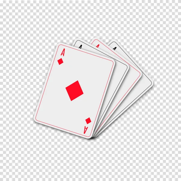 Hrací karty, vektorové ilustrace. — Stockový vektor