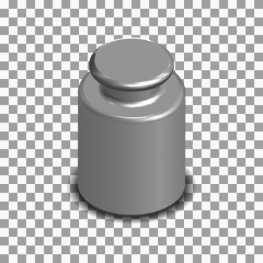 İzometrik, vektör çizim ölçekler için fotogerçekçi ölçme ağırlık.