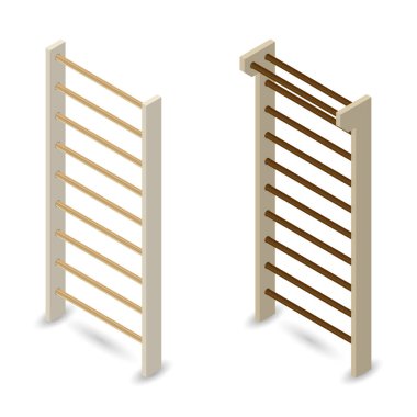 3D, vektör çizim İsveçli duvar.