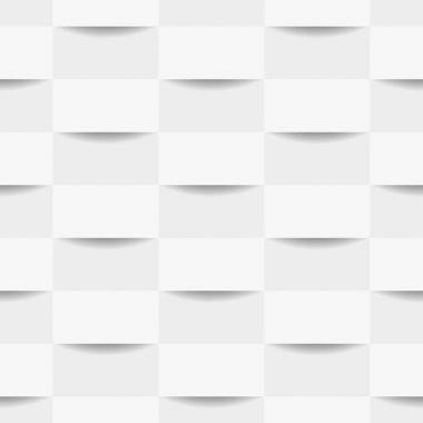 Beyaz geometrik sorunsuz doku, vektör çizim.