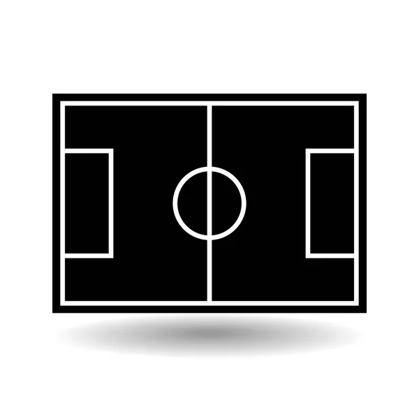 Ikona hřiště fotbal, vektorové ilustrace. — Stockový vektor