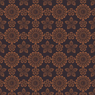 Vektör çizim çiçek sorunsuz arka plan.