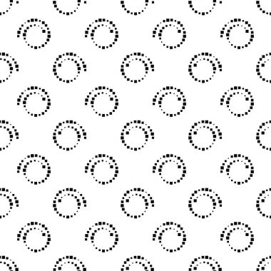 Sorunsuz siyah ve beyaz arka plan spiraller, vektör çizim.