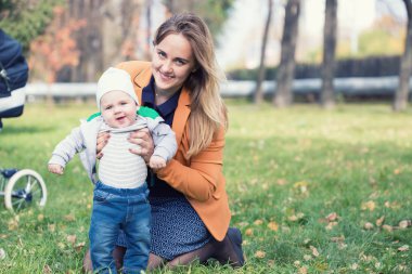 Bir anne ile küçük oğlu Parkı