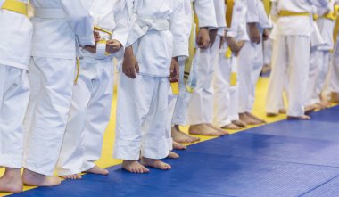 Kimono dövüş sanatları sınıf çocuklarda