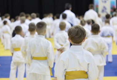 Kimono dövüş sanatları sınıf çocuklarda
