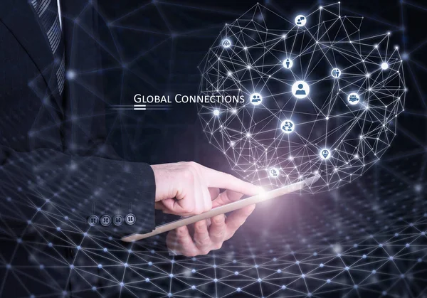 Concepto de conexión global — Foto de Stock