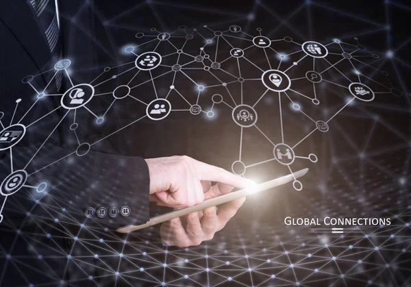 Concepto de conexión global — Foto de Stock