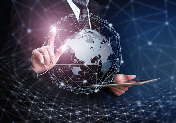 Innovative technology. Global connections concept