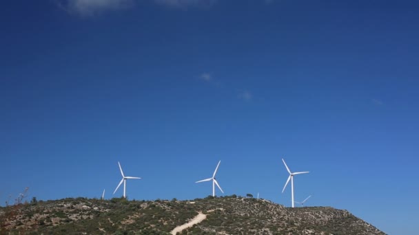 Windmill Farm. Zelená energie — Stock video