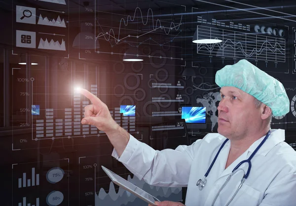 Tecnologías innovadoras en ciencia y medicina. Elementos de ilustración 3D en collage — Foto de Stock