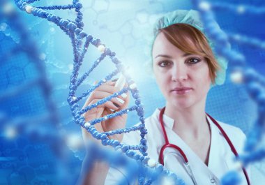 Yenilikçi teknolojileri bilim ve tıp. 3D çizim