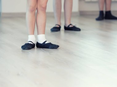 Çocuk bale metrelik yakın çekim