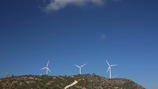 Windmill Farm. Zelená energie — Stock video