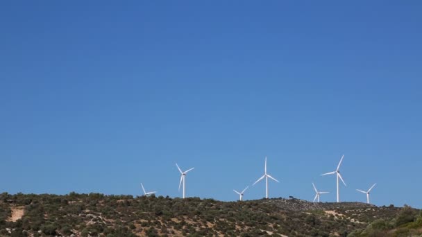 Windmill Farm. Zelená energie — Stock video