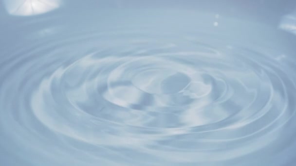 Gota de agua en cámara lenta, disparada a alta velocidad — Vídeos de Stock