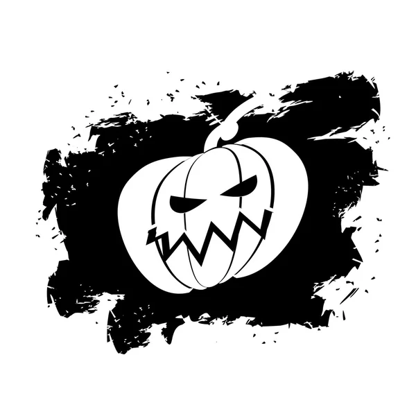 Drapeau Halloween style grunge sur fond blanc. Coups de pinceau a — Image vectorielle