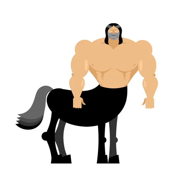 Kentaur mytologická bytost. Půl koně půl osoba. Sportovní creatu — Stockový vektor