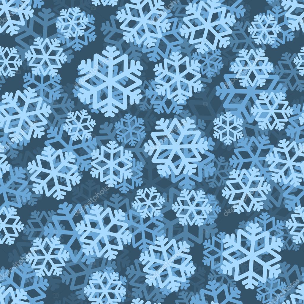 Download Snowflakes pattern 3D. Snow texture. Winter background ...