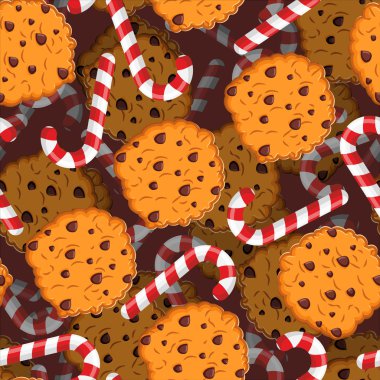 Nane Noel şeker ve çerezleri desen. Tatlı festival ba