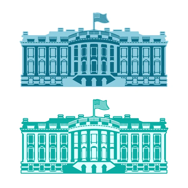 White House America. Residence of President USA. US government b — Stock vektor