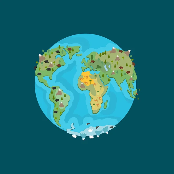 Un planeta tierra de dibujos animados feliz con una flor Vector Art Stock Images | Depositphotos Un planeta tierra de dibujos animados feliz con una flor Vector Art Stock Images | Depositphotos