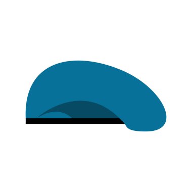 Bere askeri mavi. Asker şapkası. Ordu şapka. Savaş barret