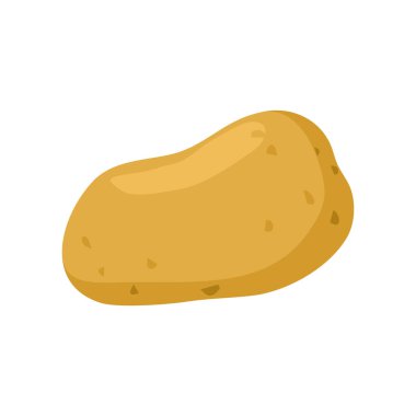 İzole patates. Beyaz arka plan üzerinde sebze. Yeme vegeta