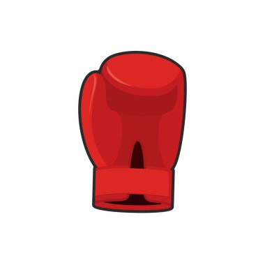 Boks eldiveni kırmızı. Boksör için aksesuar. spor malzemeleri