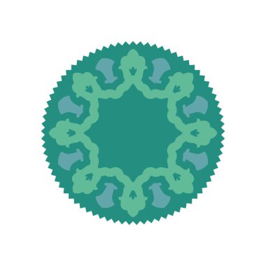 Helal İslam şablon simgesi. Doğu süsleme amblemi için. Müslüman 