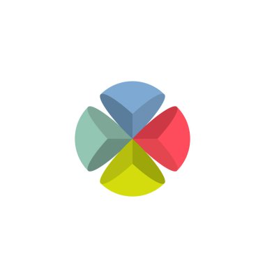 Küre logo logo kesti. Beyaz adam geometrik soyut logo