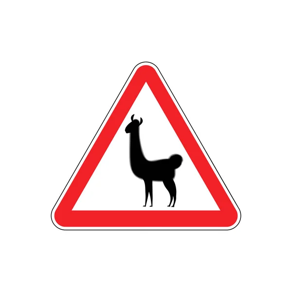 Señal de advertencia Lama roja. llama símbolo de atención de peligro. Peligro roa — Archivo Imágenes Vectoriales