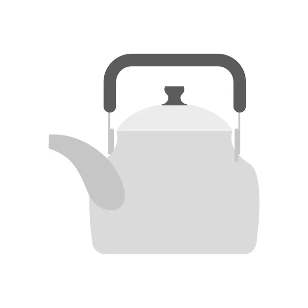 Teapot isolated. Kitchen utensils. Crockery on white background — Stock Vector