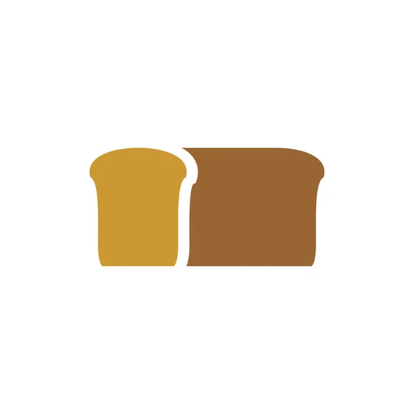 Brot-Logo. Bäckereiemblem. Laib der weichen Wendung Zeichen — Stockvektor