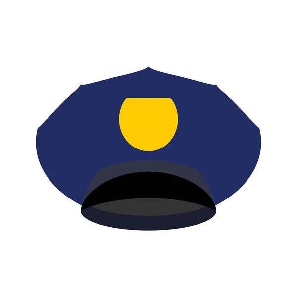 孤立的警章。缔约方会议官帽子。辅助警察 — 图库矢量图片