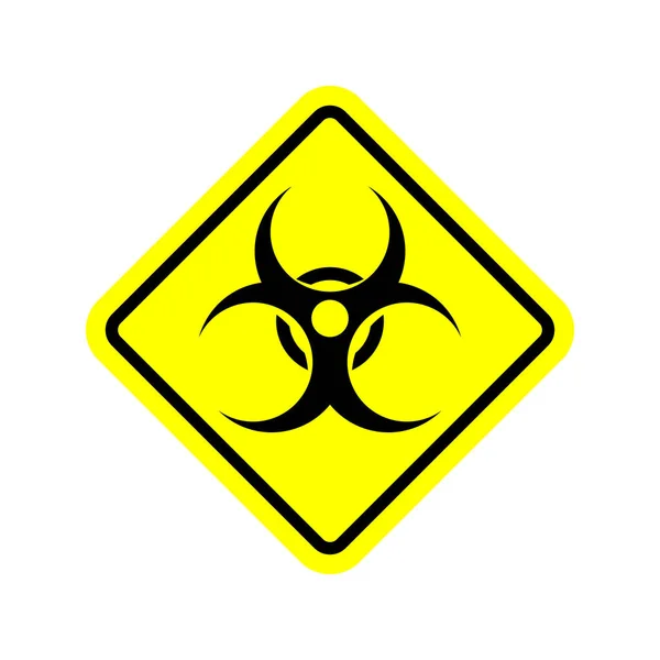 Biohazard sign. Warning radiation hazard. Warning sign viral pol — Stock Vector