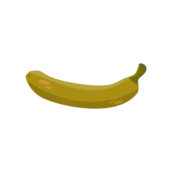 Banane pourrie Jour 2. Fruit jaune pourri. Vieux fœtus gâté — Image vectorielle