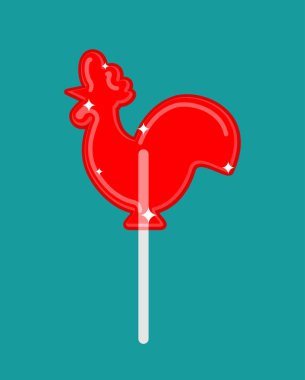 Horoz şekeri. Karamel sopa. Rus geleneksel halk tatlı