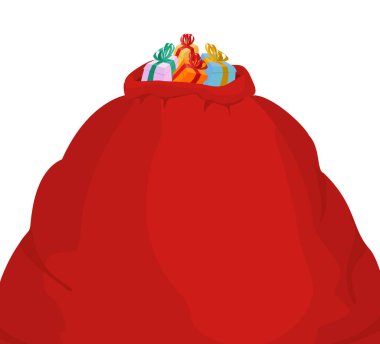 Santa büyük çanta. Noel çuval kırmızı büyük. childr için sackful hediye