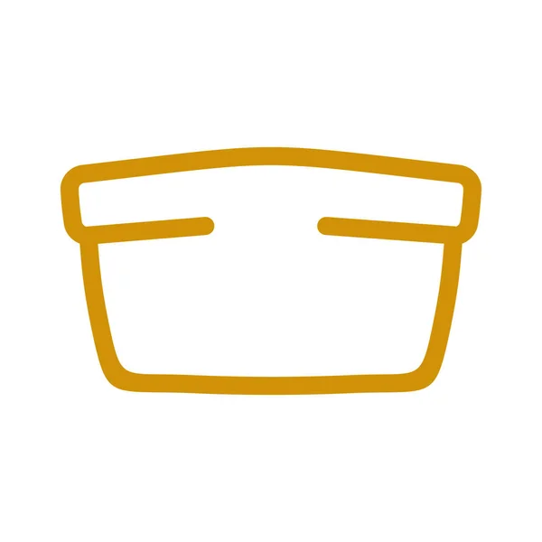 Bröd linjeformat. bageriet ikonen. Bakeshop Sign isolerade. Mat symb — Stock vektor
