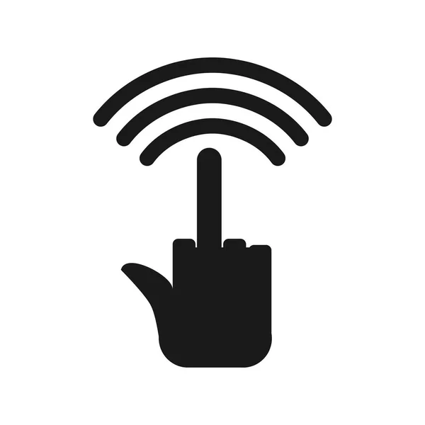 Wi-fi fuck. Wifi-Hass. Drahtlose Kommunikation für Rüpel. schlecht b — Stockvektor