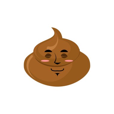 Bok uyku Emoji. Bok uykuda duygu izole