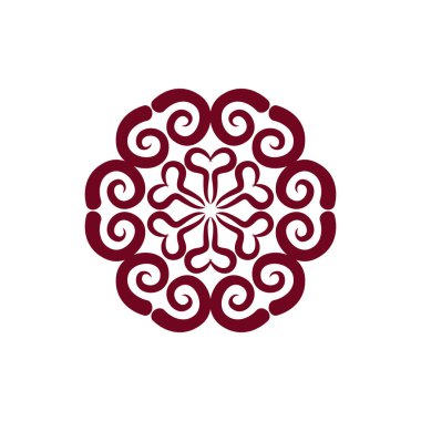 Arapça süsleme izole. Oryantal dekoratif rozet. İslam S