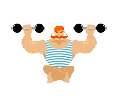 Retro atlet kırmızı bıyıklı. Vintage sporcu. Eski vücut