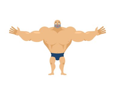 Mutlu vücut geliştiricisi. neşeli sporcu. İzole memnun atlet. fitne