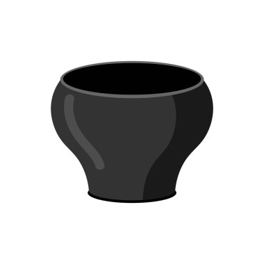 Rus demir tencere yemek. Eski mutfak kazan Rusya. Retro kitch